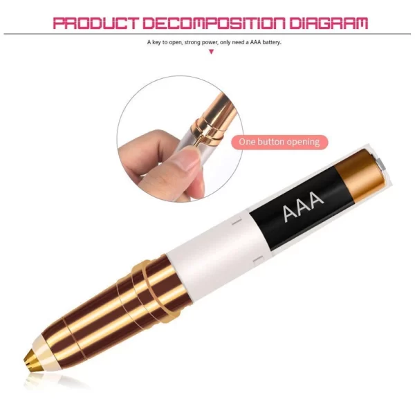 Electric Eyebrow Trimmer Women Mini Eyebrow Shaver Instant Painless Face Brows Hair Remover Epilator Portable Razors - Image 5