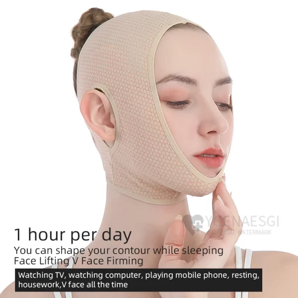 Sleeping face-lifting artifact v face bandage face anti-sagging anti-aging mask u face mask lifting and tightening postoperative - Image 6