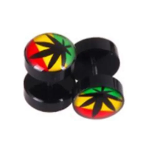 1Pair Steel Skull Cheater Plugs Fake Tunnels Ear Gauges Cat Punk Faux Percing Oreille Acrylic Falso Piercing Oreja Dilataciones - Image 10