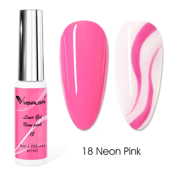 8ml VENALISA Liner Gel White Line French Nail Gel Polish 21 Colors Soak Off UV/LED Painting Gel Beautiful Semi Permanent Varnish - Image 7