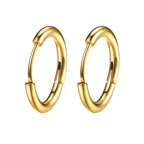 1 pair Women/Man Stainless Steel Small Hoops Earring Piercing Ear Cartilage Tragus Simple Thin Circle Anti-allergic Ear Buckle - Image 8