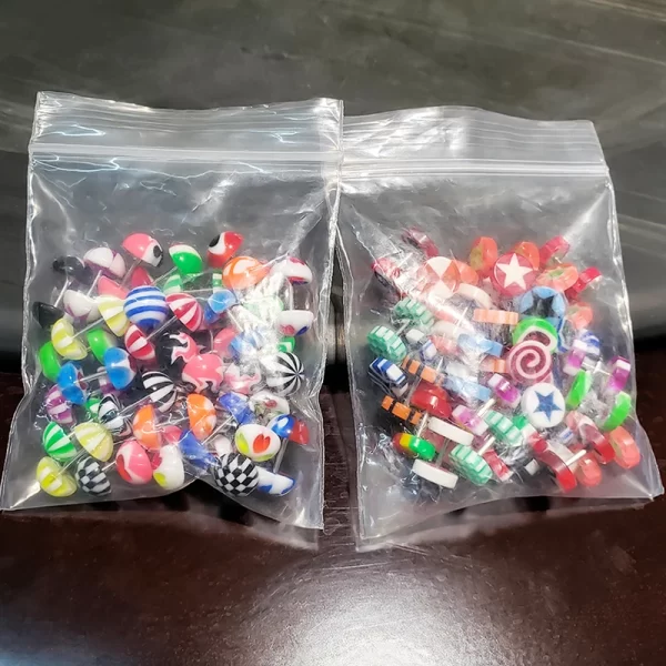 10pc Acrylic Ear Stud Fake Plug Tunnel Stretcher Taper Cheater Expander Cartilage Earring Gauges Piercing Women Body Jewelry 16G - Image 3