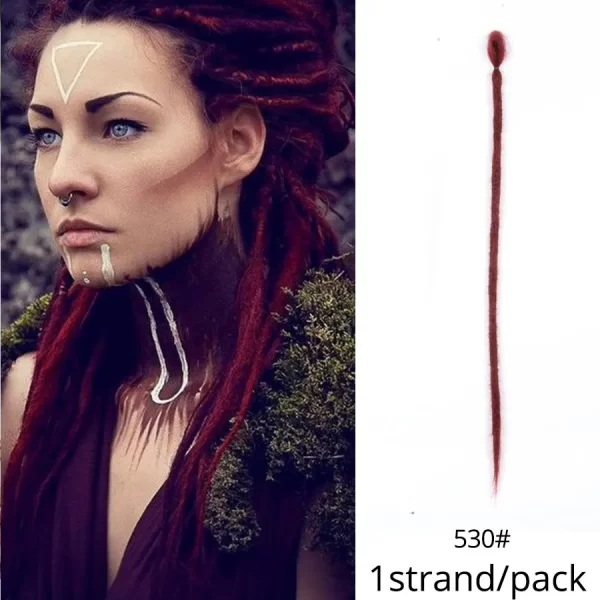 5 Strands Reggae Synthetic 20 36inch Handmade Dreadlocks Hair Extensions Faux Locks Crochet Hair Braid Hairpiece For Women/Men - Image 18