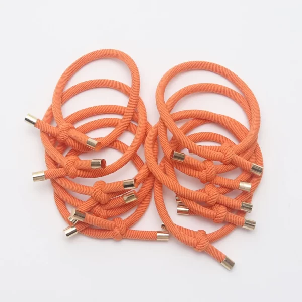 10PCS Women Elastic Hair Rubber Bands High Quality Girls Hair Bands Hair Scrunchies Gold Plated  Hair Accessories Hair Gum/Tie - Image 24