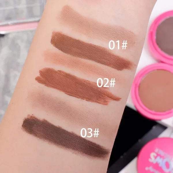 Matte Eyeliner Eyebrow Cream Gel 2 in 1 Waterproof Long Lasting Contouring Brown Black Brow Cream with Brushes Makeup Cosmetics - Image 7