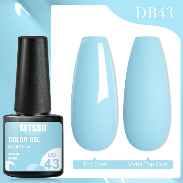 Mtssii 7ml No Wipe Top Base Coat Nail Gel polish Matte Top Coat  Enhancer Varnish Semi Permanent Soak Off UV LED Nail Art Tool - Image 93