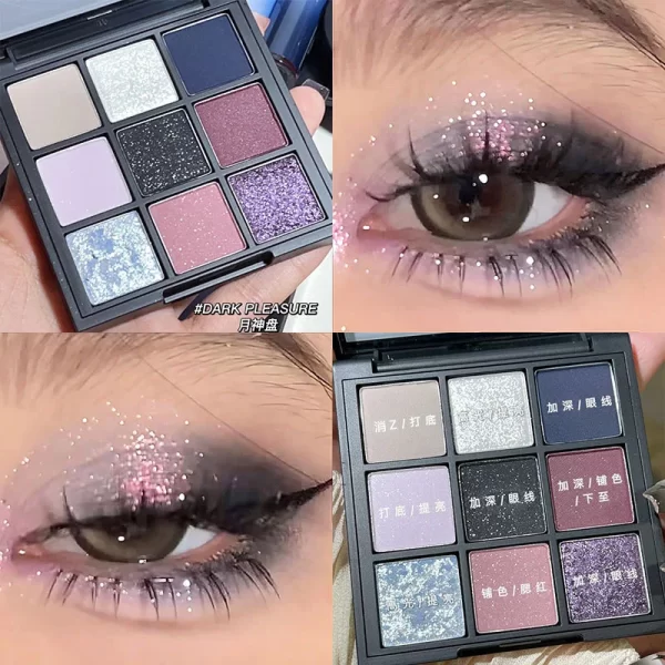 Glitter Eyeshadows Pallet Cheap Female Cosmetics Professional Eye Shadow New Beauty Long Lasting Korean Charming Eyes Make Up