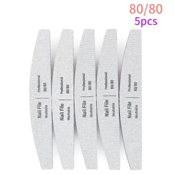 Nail File 100 to 180 Professional Tools Emery for Manicure Lime 240 Sandpaper Gel Polishing Files for Nails Buffers Set Polisher - Image 8