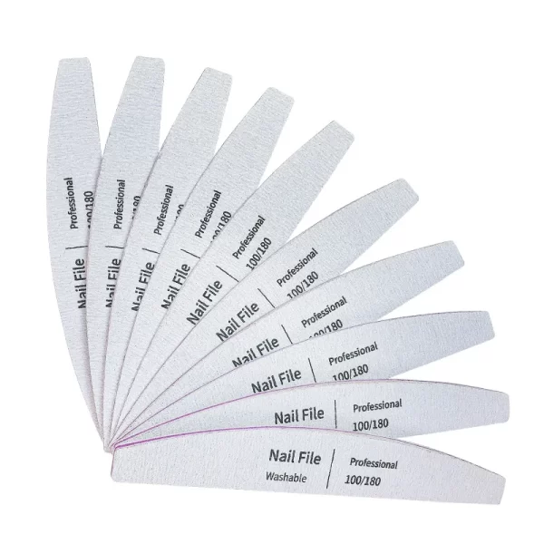 Nail File 100 to 180 Professional Tools Emery for Manicure Lime 240 Sandpaper Gel Polishing Files for Nails Buffers Set Polisher - Image 4