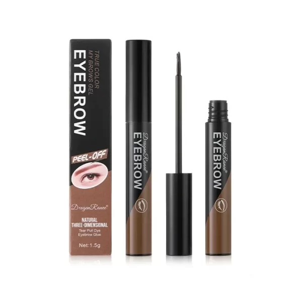 Semi-permanent Peel-off Eyebrow Gel Waterproof Tearing Eyebrow Cream Tattoo Cream Dyeing Eyebrow Cream Tint Dye Makeup Cosmetic - Image 6