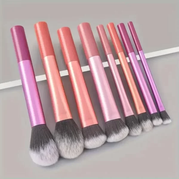 8pcs Makeup Brush Kit Soft Synthetic Hair Make Up Brushes Foundation Blush Eyeshadow Cosmetic Makeup Tools - Image 3