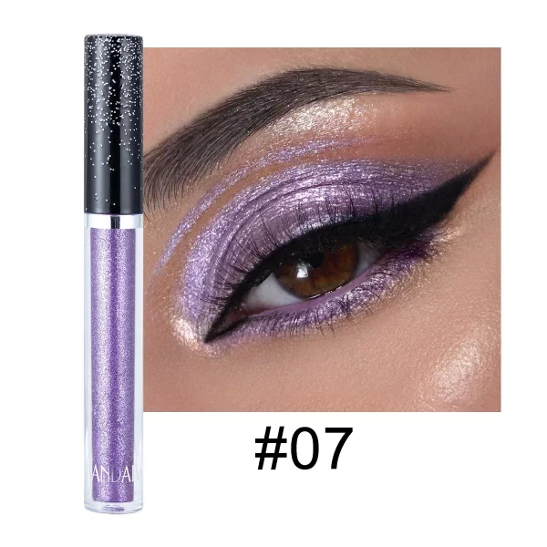 HANDAIYAN Liquid Eyeshadow Metallic Diamond Shiny Eye Liner Pen Giltter Eyeshadow Palette Lasting Shimmer Brighten Cosmetics - Image 12