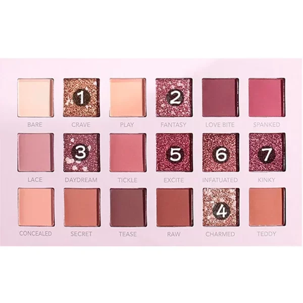 18 Colors Glitter Eyeshadow Palette With Makeup Mirror Pearlescent Matte Shimmer Pigment Nude Long Lasting Eye Shadow Makeup - Image 5