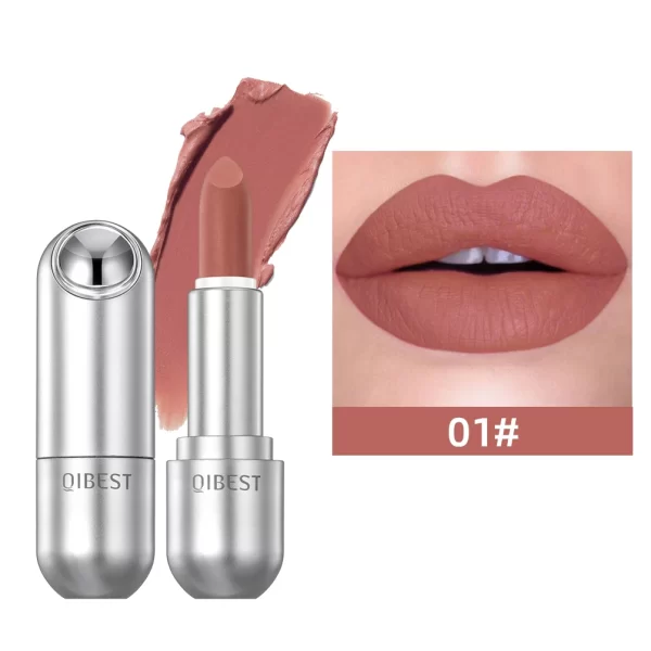 QIBEST Matte Lipstick Waterproof Long Lasting Non-stick Cup Lip Stick Not Fading Sexy Red Orange Velvet Lipstick Makeup Cosmetic - Image 9