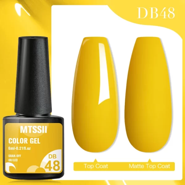 Mtssii 7ml No Wipe Top Base Coat Nail Gel polish Matte Top Coat  Enhancer Varnish Semi Permanent Soak Off UV LED Nail Art Tool - Image 78