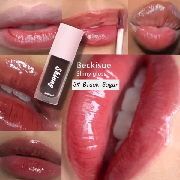 Jelly Black Lip Oil Water Gloss Mirror Lip Glaze Moisturizing Translucent Lipstick Lighten Lip Wrinkle Clear Lip Tint Plumping - Image 9