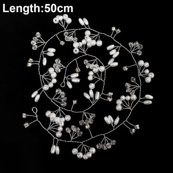 Silver Color Pearl Rhinestone Wedding Hair Combs Hair Accessories for Women Accessories Hair Ornaments Jewelry Bridal Headpiece - Image 19