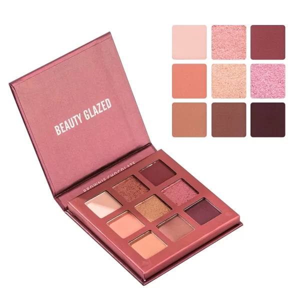 Beauty GLAZED Eyeshadow Palette 9 Color Shimmer Matte Longlasting Waterproof Palette Makeup - Image 10