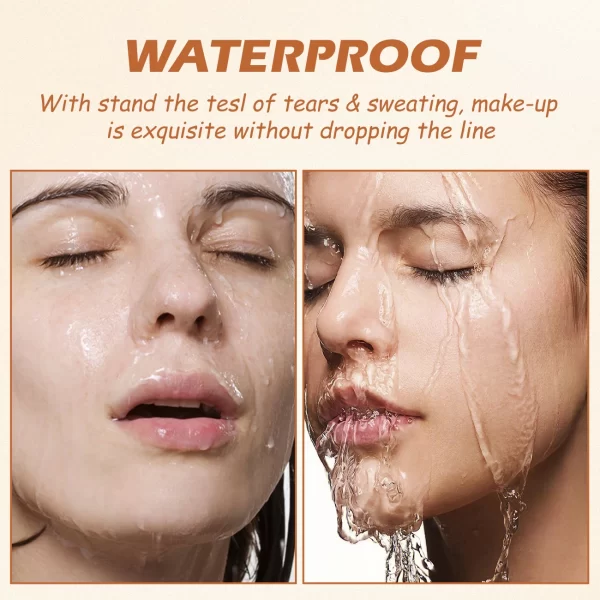 2pcs/Set Concealer Foundation For Medium Skin, Long-Lasting Nourishing Waterproof Bronzing + Highlighting Foundation Cream - Image 7