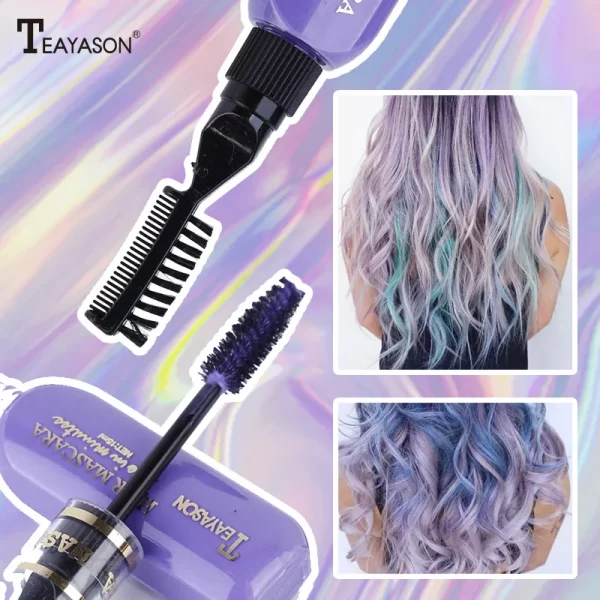 13 Colors Disposable Hair Dye Mascara Convenient Time-saving White Blue Dye Color Pick Dye Color Multi-color Makeup Cosmetics - Image 3