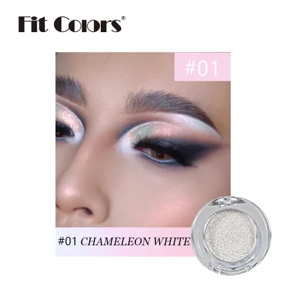 High-Pigmented Chameleon Purple Eyeshadow Powder MultiChrome Shifting Pigments Shiny Metallic Lipstick Eyes Makeup Palette - Image 12