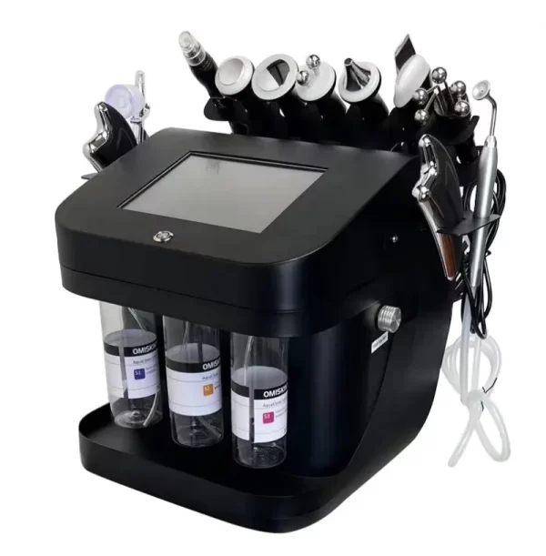 2024 Portable 10 In 1 Microdermabrasion Hydra Deep Cleaning Oxygen Jet Aqua Peel Facial Water H2O2 Oxygen Facial Beauty Machine - Image 2
