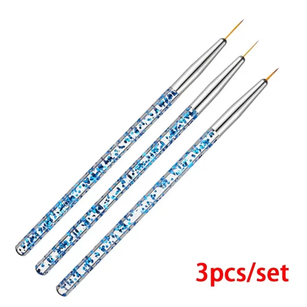 3Pcs Acrylic Nail Brush Set #8/10/14 Professional Acrylic Powder Extension Nail Brushes Nail Art 3D Carving Manicure Salon Tools - Image 10
