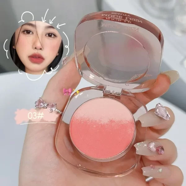 Peach Pink Blusher Matte Purple Cheek Tint Blush Makeup Lasting Brighten Facial Silky Smoothness Rouge Powder Palette Cosmetics - Image 14