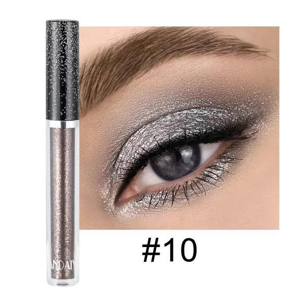 HANDAIYAN Liquid Eyeshadow Metallic Diamond Shiny Eye Liner Pen Giltter Eyeshadow Palette Lasting Shimmer Brighten Cosmetics - Image 13