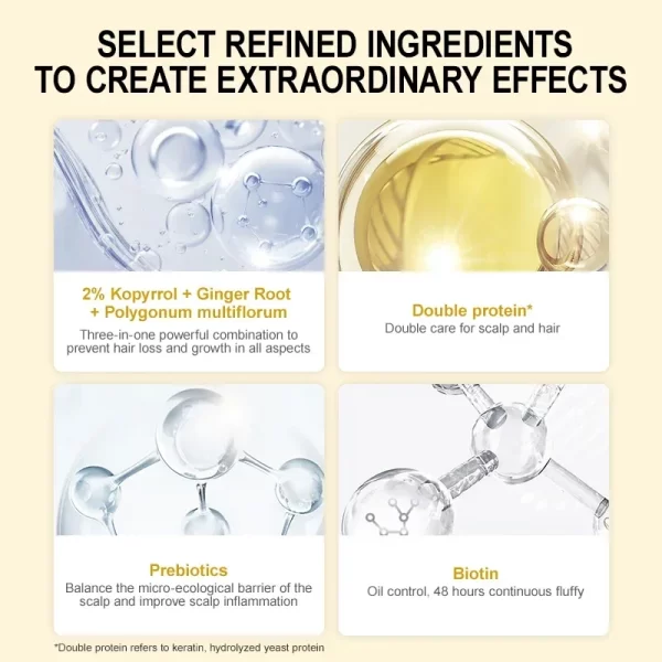 PURC Fast Hair Growth for Men Women Ginger Oil Care Anti Hair Loss Scalp Treatment Serum Beauty Health Products - Image 4