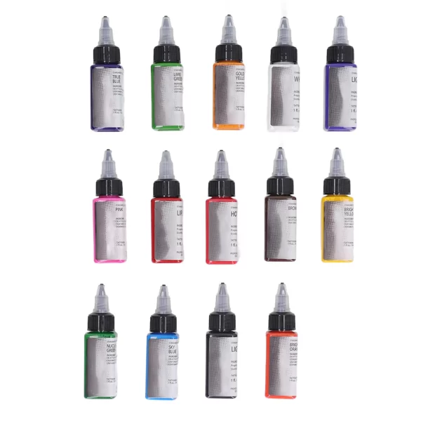 Professional 14 Color Tattoo Ink Set 30ml Bright for novice Practice - Image 2