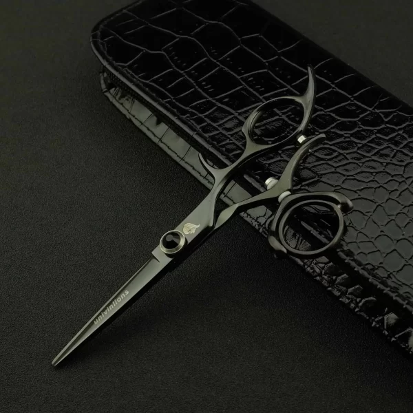 5.5" Swivel Thumb Hair Cutting Shears Japanese Hairdressing Scissors Rotating Thumb Shears Swivel Thumb Scissor Flying Shears - Image 3