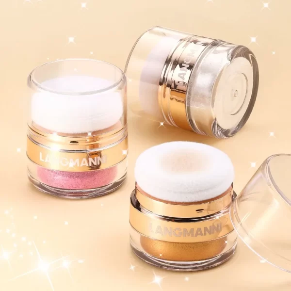 Shimmering Highlighter Powder High Gloss Diamond Powder Shiny High Light Glitter Face Body Makeup Cosmetics Brightening Makeup - Image 5