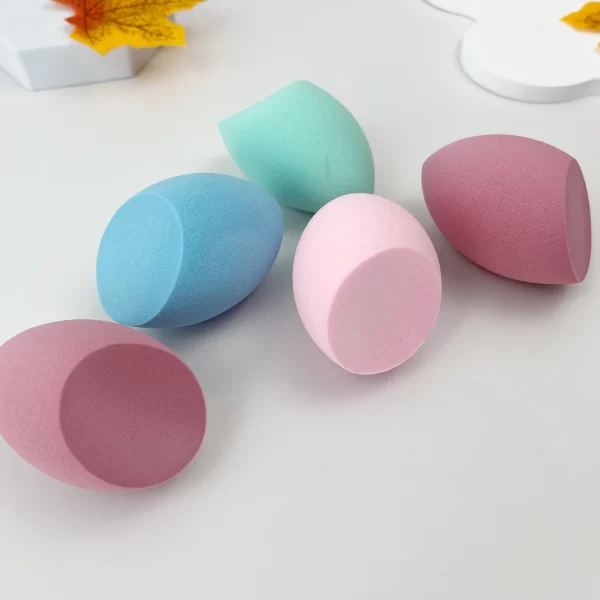Mini soft makeup sponge puff, makeup sponge water droplet puff, makeup egg large size dry and wet sponge makeup egg - Image 4