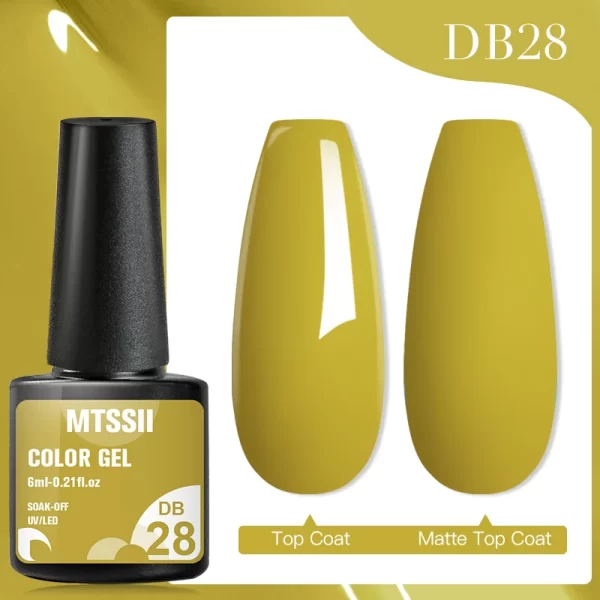 Mtssii 7ml No Wipe Top Base Coat Nail Gel polish Matte Top Coat  Enhancer Varnish Semi Permanent Soak Off UV LED Nail Art Tool - Image 77