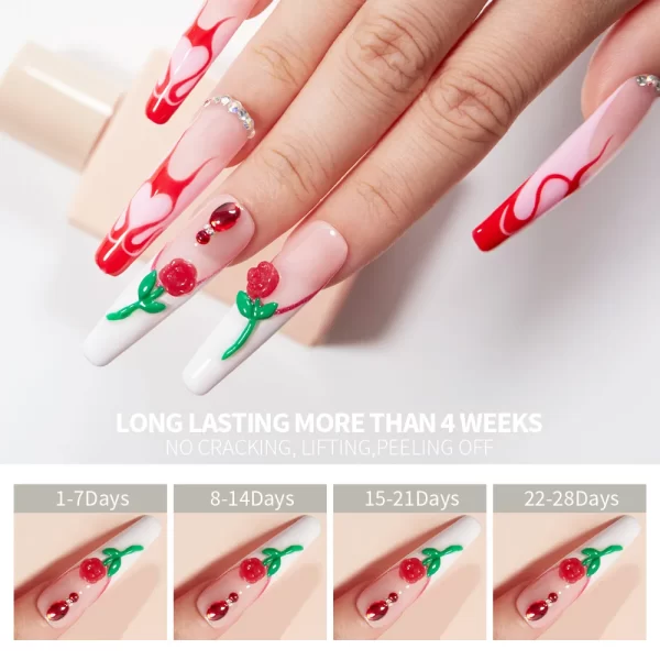 AWStorG 15G 4 In 1 Solid Nail Glue Gel Transparent UV LED Function Gel Nail Art Varnish For Manicure Extend - Image 6