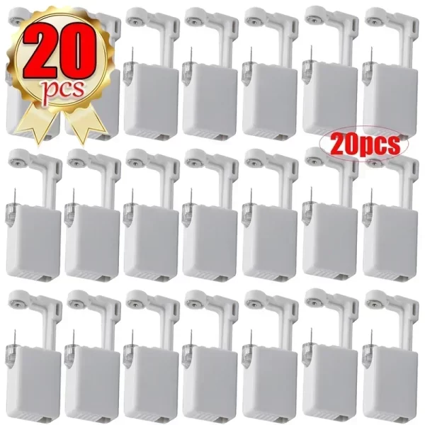 20pcs Safety Ear Piercing Gun Kit Disposable Disinfect Safety Earring Piercer Machine Studs Nose CLip Body Jewelry Piercing Tool - Image 10