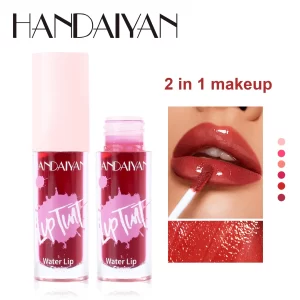 Fruit Juice Lip Tint Non-stick Cup Liquid Lipstick and Blush 2 In1 Waterproof Long Lasting Water Lip Stain Lips&cheek Makeup 1pc
