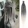 24Inch Dreadlock Extensions Synthetic Loc Extensions 0.6CM 100% Full Head Handmade Permanent Dreadlocks Extension for Men/Women - Image 2