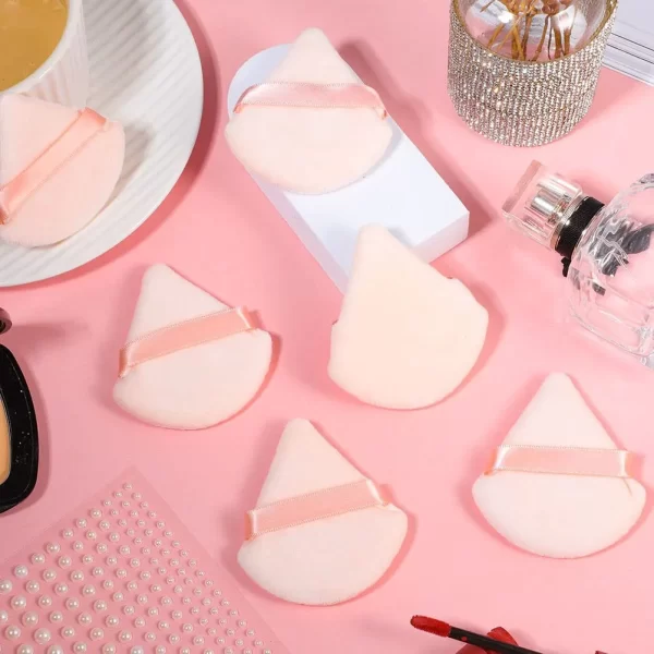Powder Puff Face Makeup Sponge Cosmetics Soft Cotton Face Powder Puff  Washable Velvet Makeup Puff Tools - Image 6