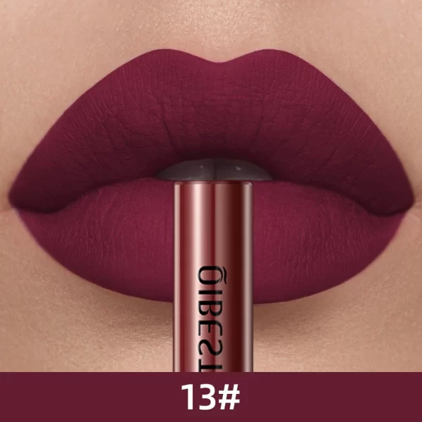 QIBEST Matte Liquid Lipstick Waterproof Long Lasting Velvet Mate Nude Red Lip Gloss Lint Tube Makeup Cosmetic Lipsticks Lipgloss - Image 14