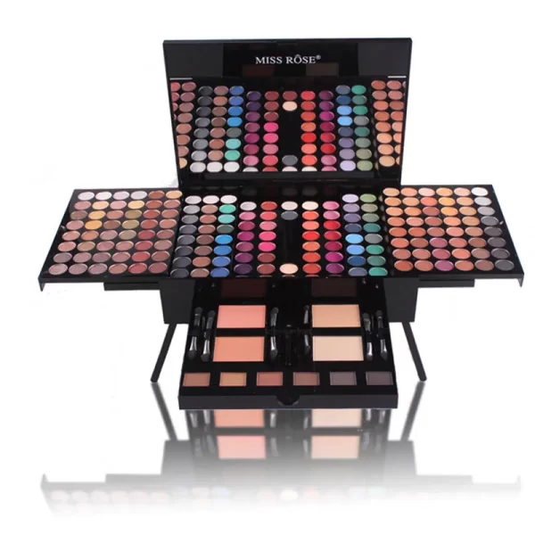 Miss Rose Professional Makeup 194 Color Matte Shimmer Palette Cosmetic Foundation Powder Blush Eyebrow Contouring Beauty Kit Box - Image 4
