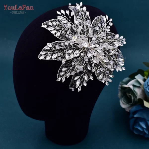 YouLaPan Rhinestone Headpiece for Woman Bridal Headband Wedding Hair Accessories Pageant Tiara Crystal Bride Headdress HP188 - Image 10