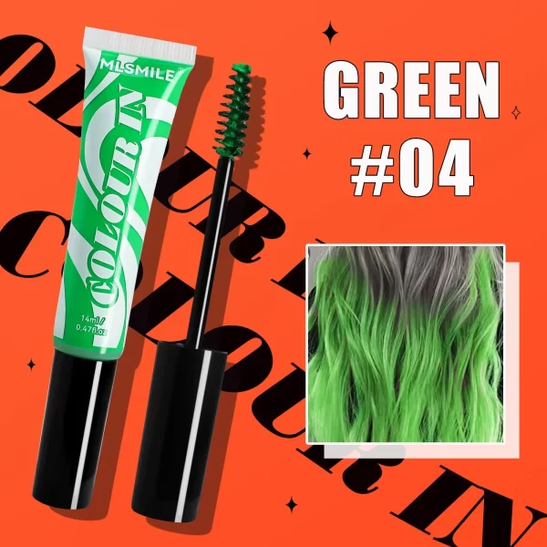 Washable Temporary Colorful Hair Dye Natural Hair Coloring Highlight Mascara Stick Disposable One-time Instantly Conceals Hair - Image 14