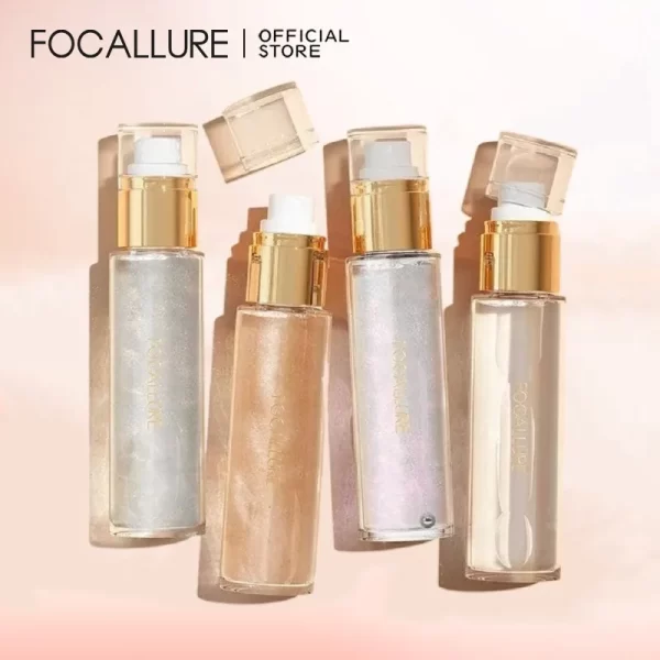 FOCALLURE Glitter Body Spray Pearlescent Long-Lasting Setting Spray Hydrating Mermaid Highlighter Face Makeup Cosmetics - Image 3
