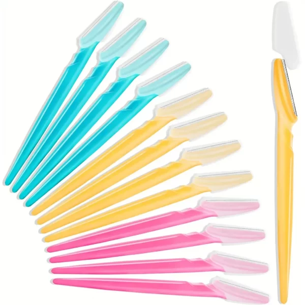 3pcs-36pcs Eyebrow Razor For Women, Multipurpose Exfoliating Dermaplaning Tools Facial Razor Safety Beauty 3color - Image 2