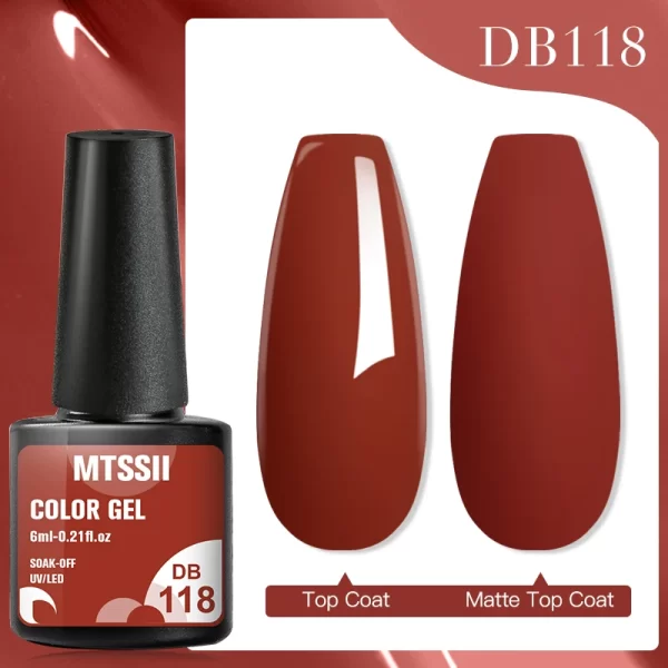 Mtssii 7ml No Wipe Top Base Coat Nail Gel polish Matte Top Coat  Enhancer Varnish Semi Permanent Soak Off UV LED Nail Art Tool - Image 73