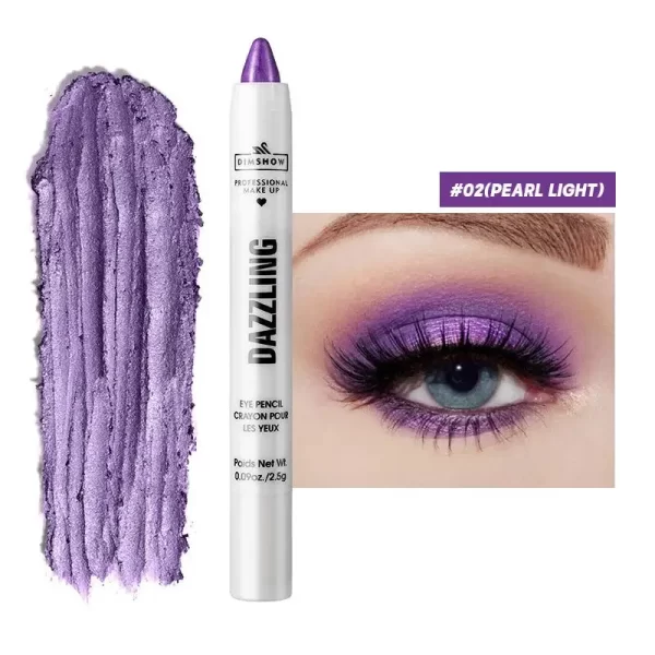 12 Colors Pearlescent Eyeshadow Pencil Waterproof Long Lasting Glitter Shimmer Eye Shadow Pen Eyeliner Stick Eyes Makeup Tools - Image 15