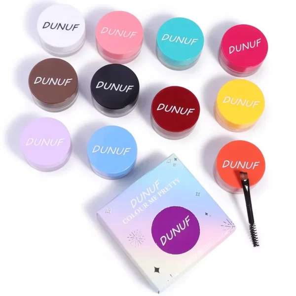 12 Colors Waterproof Eyeshadow Cream Long Lasting Eyeliner Matte Body Face Painting Pigment Eyebrow Tint Makeup with Brush - Image 6
