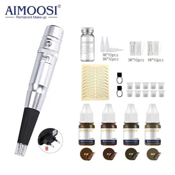Tattoo Kits Equipment Eyebrow Pigment Set Eyeliner Lip Bleaching All-In-One Machine for New Scholar Practice Tattoo Supplies - Image 8
